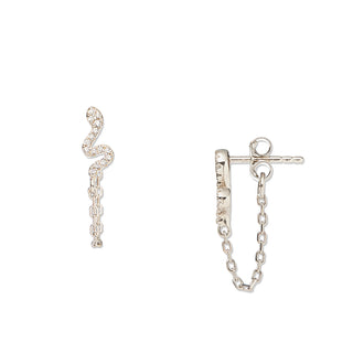 Tresor Silver pierced earrings (925 silver)