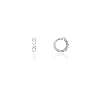 Tresor Silver pierced earrings (925 silver)