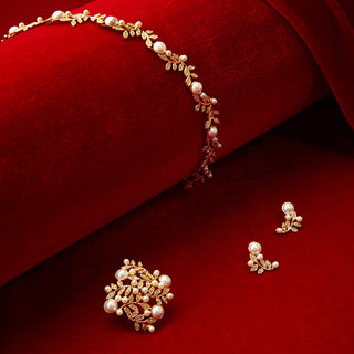 Statement Pearl pierced earrings