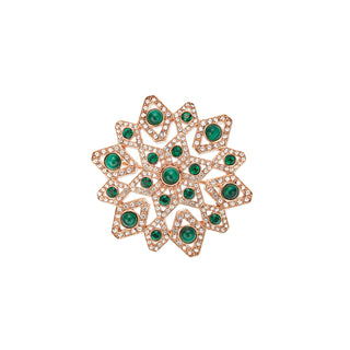 Gem Flakes brooch