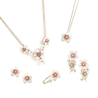 Sakura pierced earrings