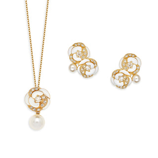 Blanc Camellia耳夾