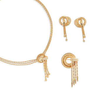 Tourbillon pierced earrings