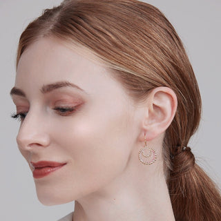 Transparency pierced earrings