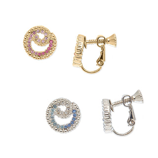 Transparency clip earrings