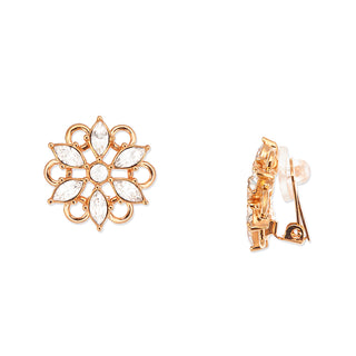 La Neige clip earrings