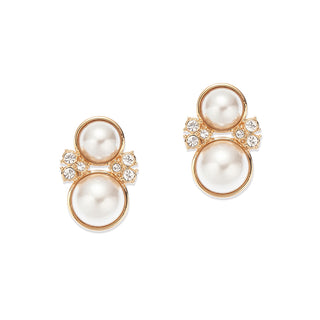 Boule de Neige clip earrings