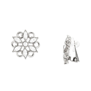 La Neige clip earrings