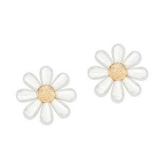 Daisy clip earrings