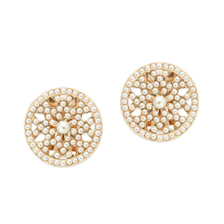 Dentelle clip earrings