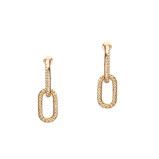 Chaine clip earrings