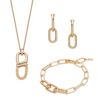 Chaine clip earrings