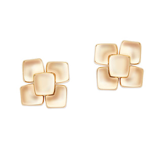 Carre clip earrings