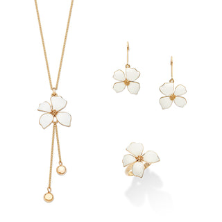 Fleur Blanche hook earrings