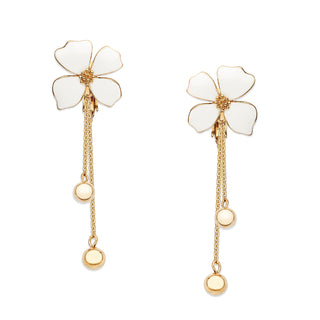 Fleur Blanche clip earrings