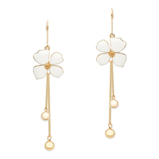 Fleur Blanche hook earrings