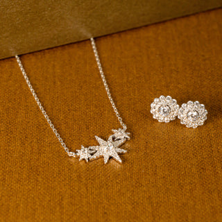 Tresor Silver pierced earrings (925 silver)