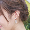 La Belle pierced earrings (925 silver)