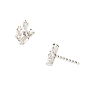 Tresor Silver pierced earrings (925 silver)