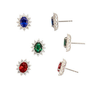 La Belle pierced earrings (925 silver)