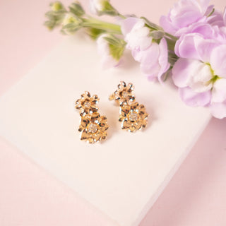 Lush Blossom pierced earrings