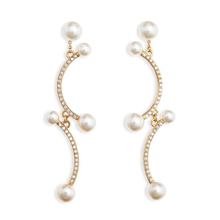 Blanc pierced earrings
