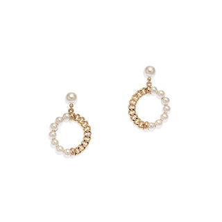 Catena pierced earrings