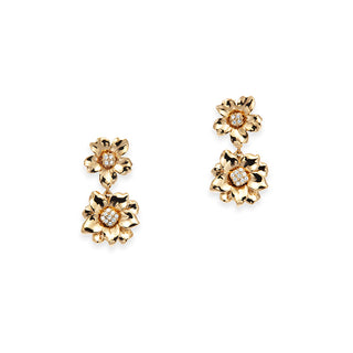 Lush Blossom pierced earrings